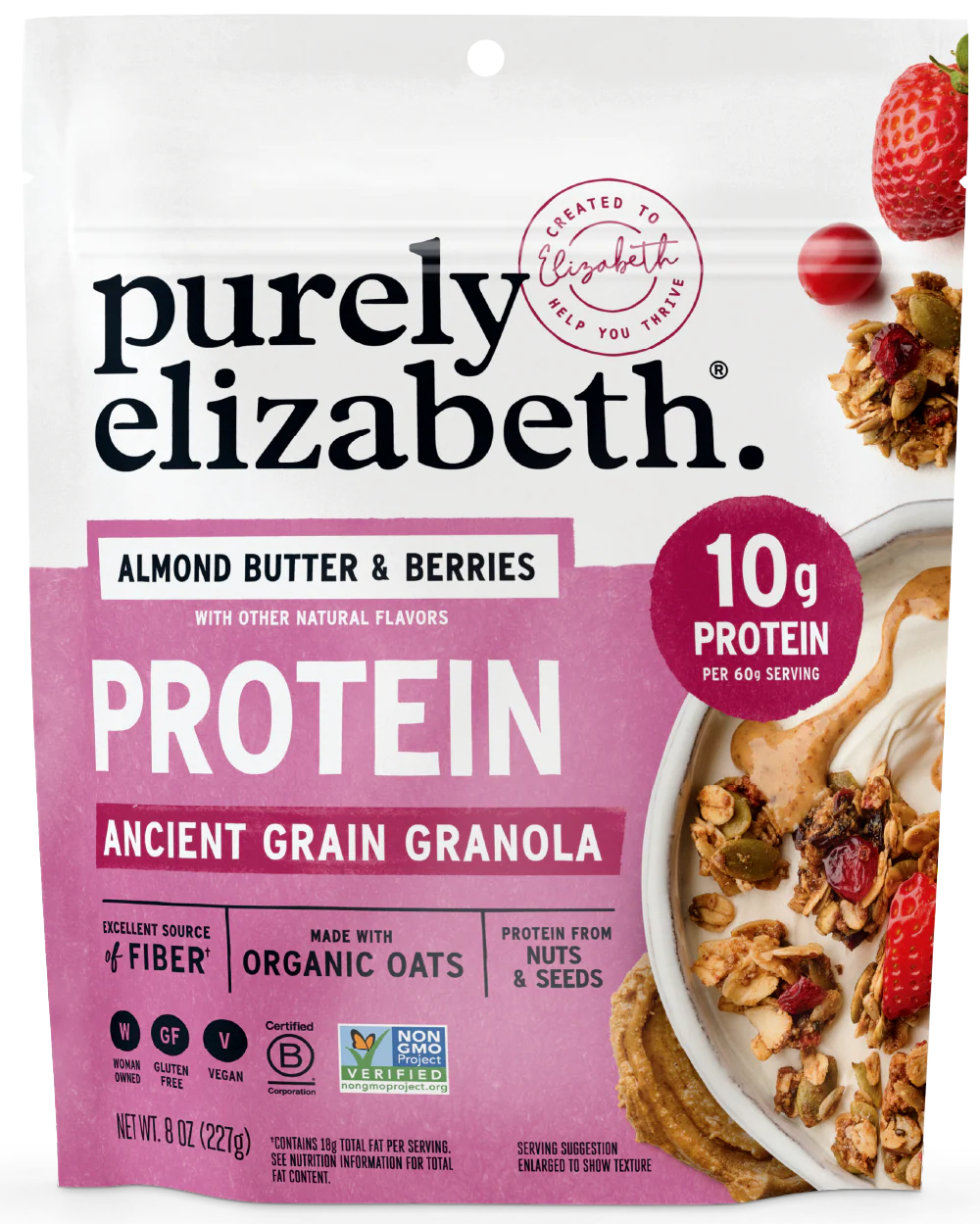Almond Butter & Berries Protein Granola